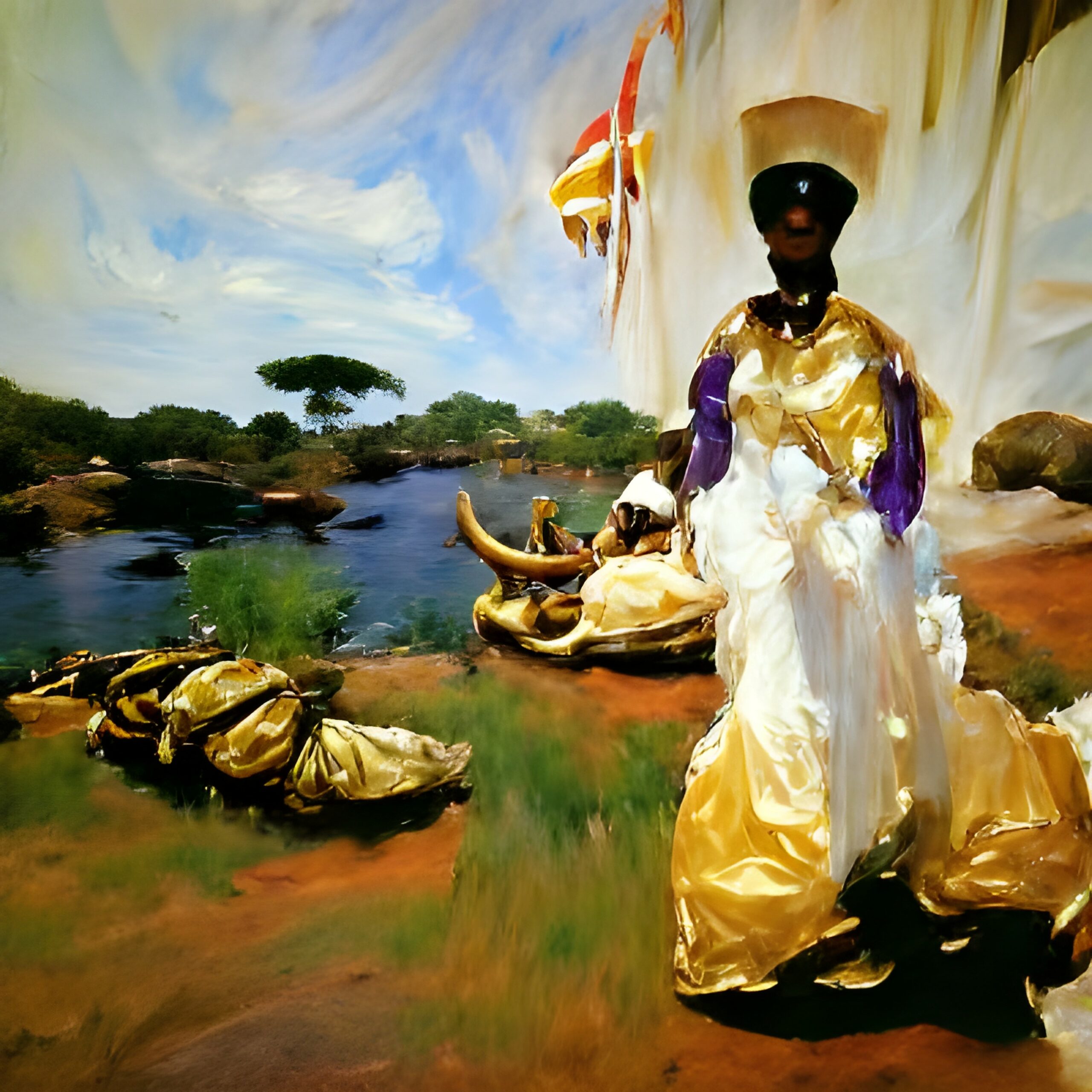 queen African art