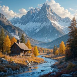 Majestic Mountain Landscape in Autumn