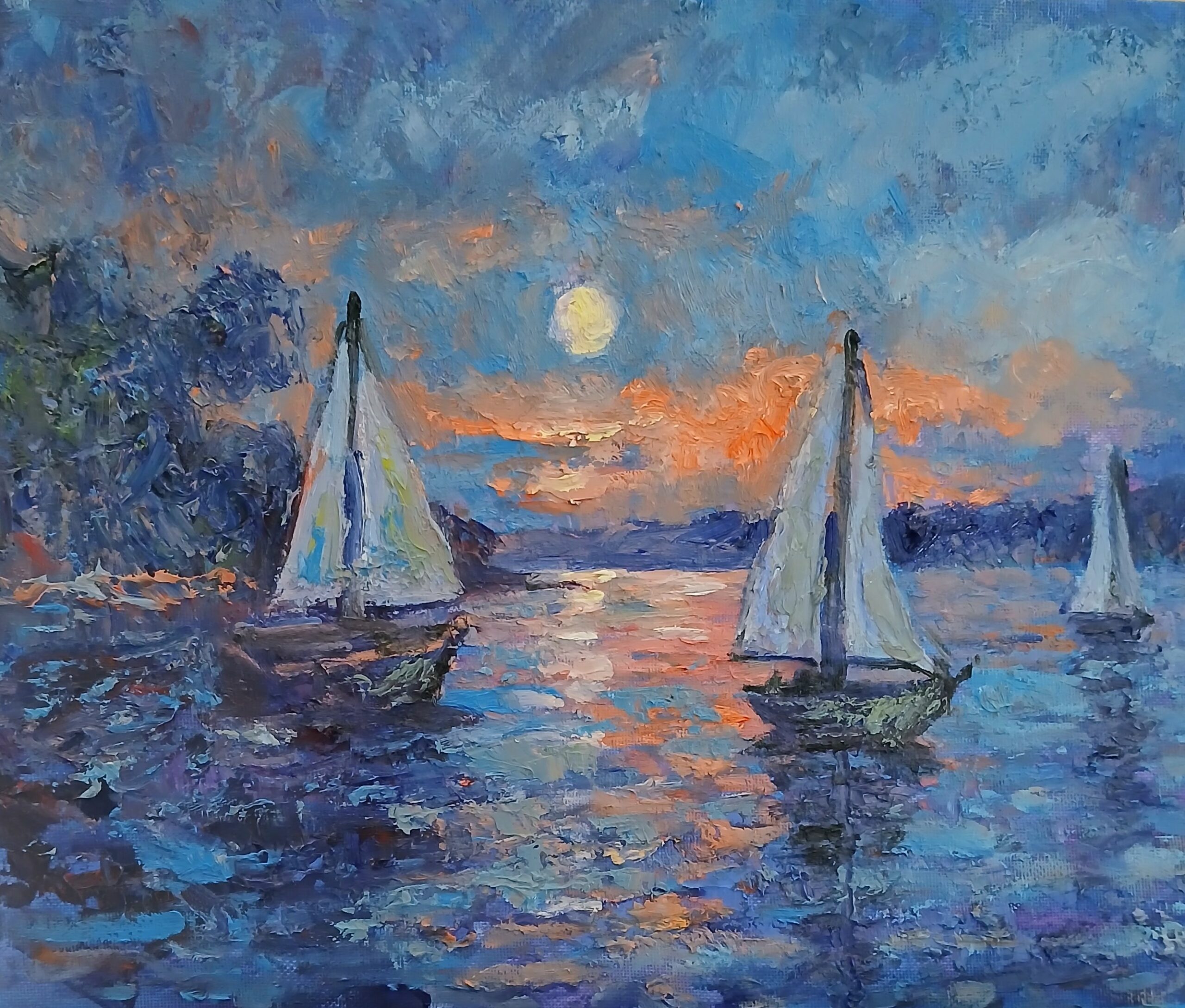 Moonlite Sail by Benjamin Johnson
