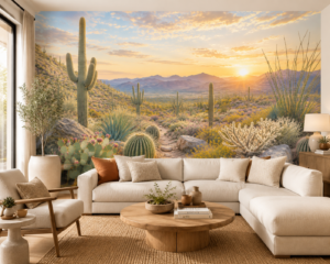California Desert Cactus – Golden Hour