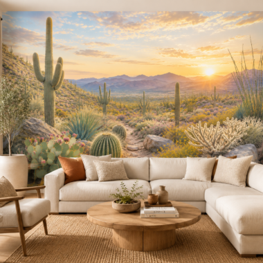 California Desert Cactus – Golden Hour