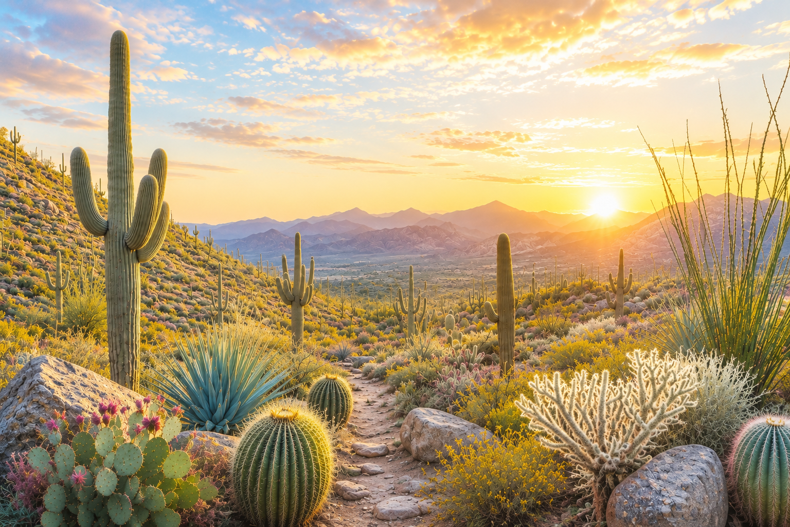 desert golder hour